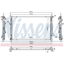 Radiateur Refroidissement Moteur Pour Ford Tourneo Transit 1935473 2002228