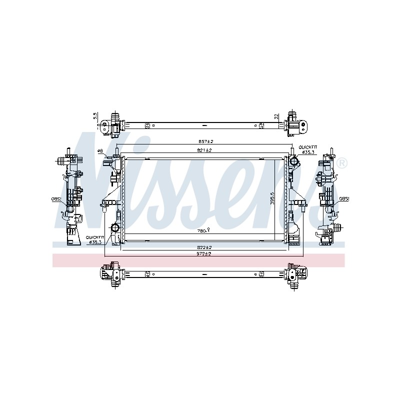 Radiateur Refroidissement Moteur Pour Fiat Ducato Citroën Jumper 1382427080