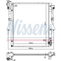 Radiateur Refroidissement Moteur Pour Fiat Fullback Pick-up Mitsubishi 1350A807