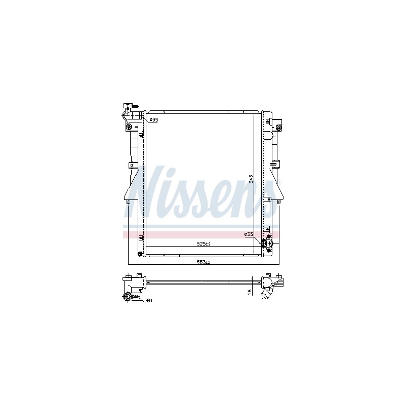 Radiateur Refroidissement Moteur Pour Fiat Fullback Pick-up Mitsubishi 1350A807