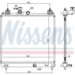 Radiateur Refroidissement Moteur Pour Suzuki Ignis III 1770081P00