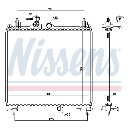 Radiateur Refroidissement Moteur Pour Suzuki Ignis III 1770081P00