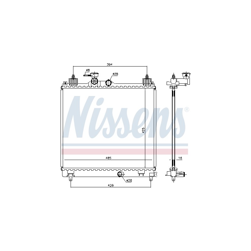 Radiateur Refroidissement Moteur Pour Suzuki Ignis III 1770081P00