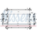 Radiateur Refroidissement Moteur Pour Peugeot Fiat Citroën 1382421080 1333C8