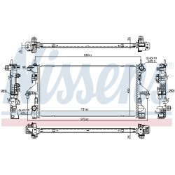 Radiateur Refroidissement Moteur Pour Peugeot Fiat Citroën 1382421080 1333C8