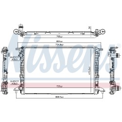 Radiateur Refroidissement Moteur Pour VW Touareg Audi A4 A5 A6 A7 Q5 Q7