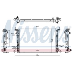 Radiateur Refroidissement Moteur Pour VW Audi A4 Bentley 8W0121251AB 8W0121251H