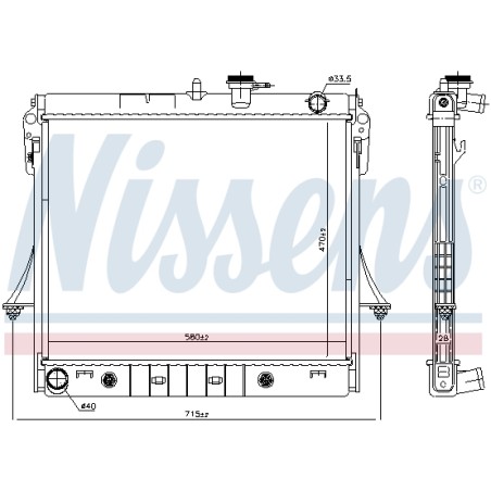 Radiateur Refroidissement Moteur Pour Hummer Hummer H3 10400153 15828004