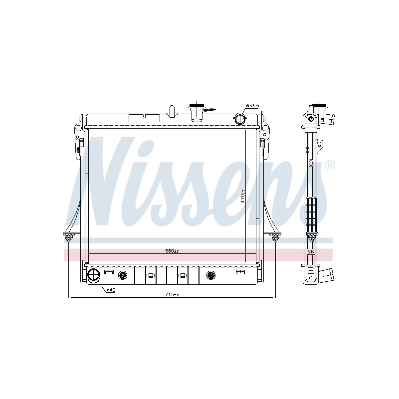 Radiateur Refroidissement Moteur Pour Hummer Hummer H3 10400153 15828004