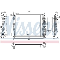Radiateur Refroidissement Moteur Pour Opel Chevrolet Vauxhall 94552132 42389889