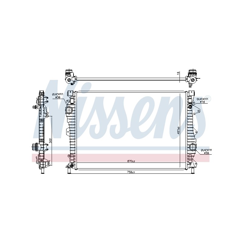 Radiateur Refroidissement Moteur Pour Land Rover Discovery Sport Van