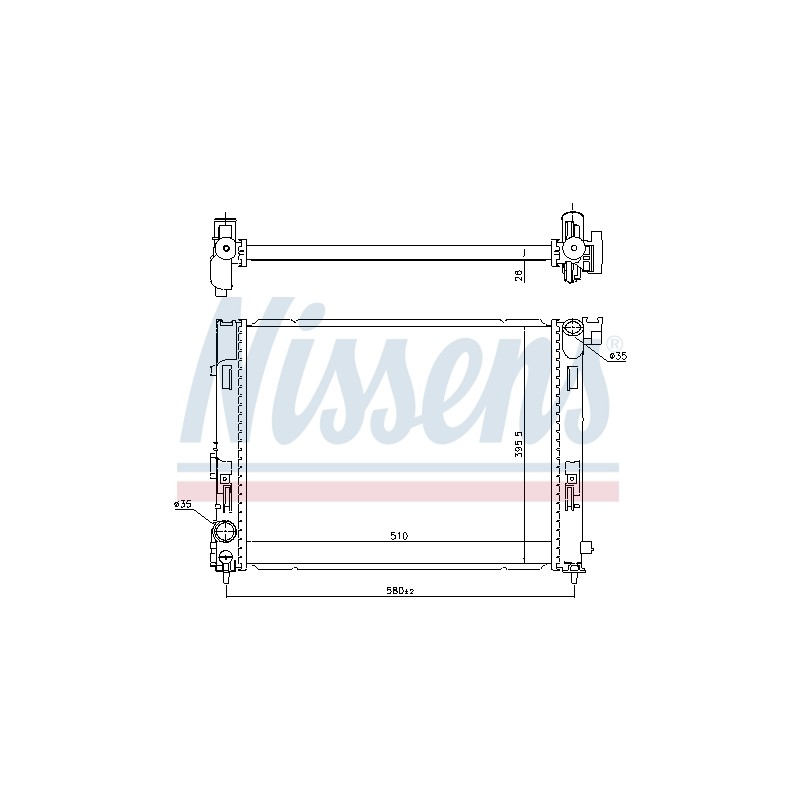 Radiateur Refroidissement Moteur Pour Renault Dacia Nissan 214105FA0B 866000326