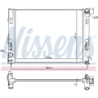Radiateur Refroidissement Moteur Pour Renault Dacia Nissan Mitsubishi 214105FA0A