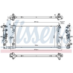 Radiateur Refroidissement Moteur Pour Fiat Ducato 1382425080 46867777