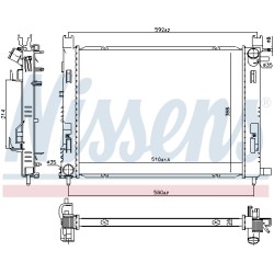 Radiateur Refroidissement Moteur Pour Renault Clio IV 214102590R