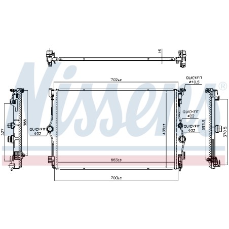 Radiateur Refroidissement Moteur Pour MERCEDES CLA Classe A B EQA EQB GLA