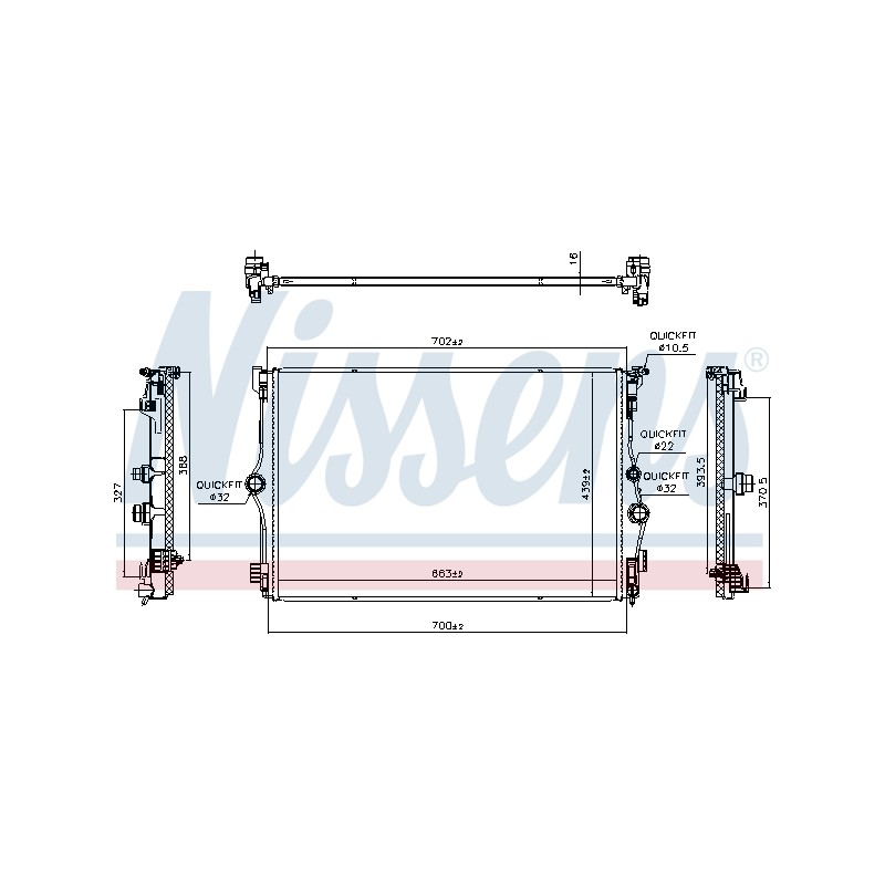 Radiateur Refroidissement Moteur Pour MERCEDES CLA Classe A B EQA EQB GLA