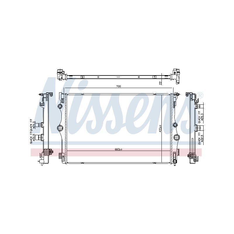 Radiateur Refroidissement Moteur Pour MERCEDES CLA Classe A B GLA GLB