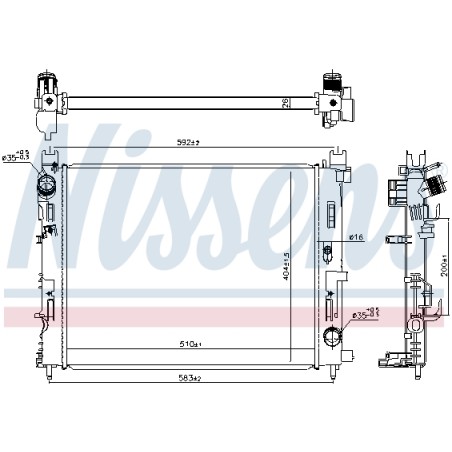 Radiateur Refroidissement Moteur Pour Renault Duster Dacia MCV Sandero