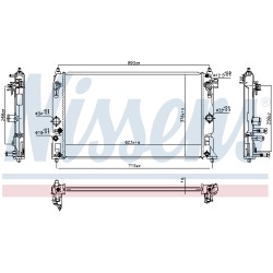 Radiateur Refroidissement Moteur Pour Toyota Yaris 16400K0050 16400K0080