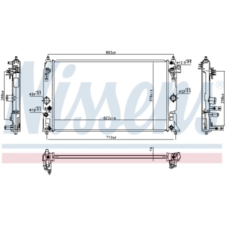 Radiateur Refroidissement Moteur Pour Toyota Yaris 16400K0050 16400K0080