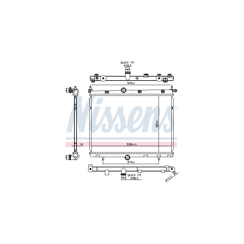 Radiateur Refroidissement Moteur Pour Peugeot Opel Citroën Jeep 1663937880