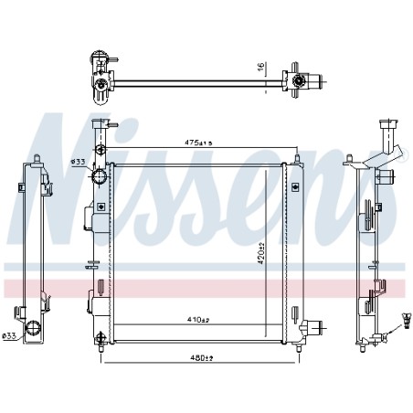 Radiateur Refroidissement Moteur Pour Kia Picanto 25310G6000 25310G6200