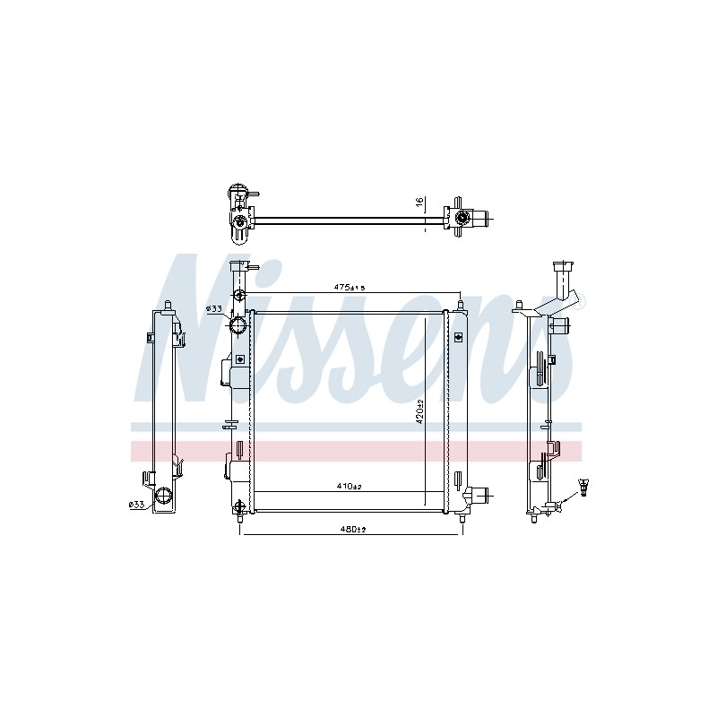 Radiateur Refroidissement Moteur Pour Kia Picanto 25310G6000 25310G6200