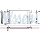 Radiateur Refroidissement Moteur Pour VW Audi Seat Skoda 2Q0121253S 2Q0121253D