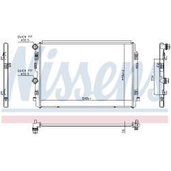 Radiateur Refroidissement Moteur Pour VW Audi Seat Skoda 2Q0121253R 2Q0121253M