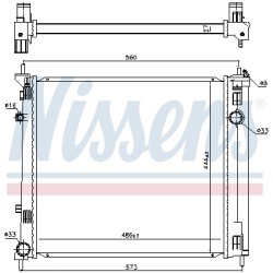 Radiateur Refroidissement Moteur Pour Nissan NV200 NV200/Evalia 214103LS0A