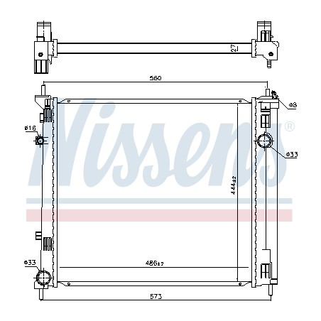 Radiateur Refroidissement Moteur Pour Nissan NV200 NV200/Evalia 214103LS0A