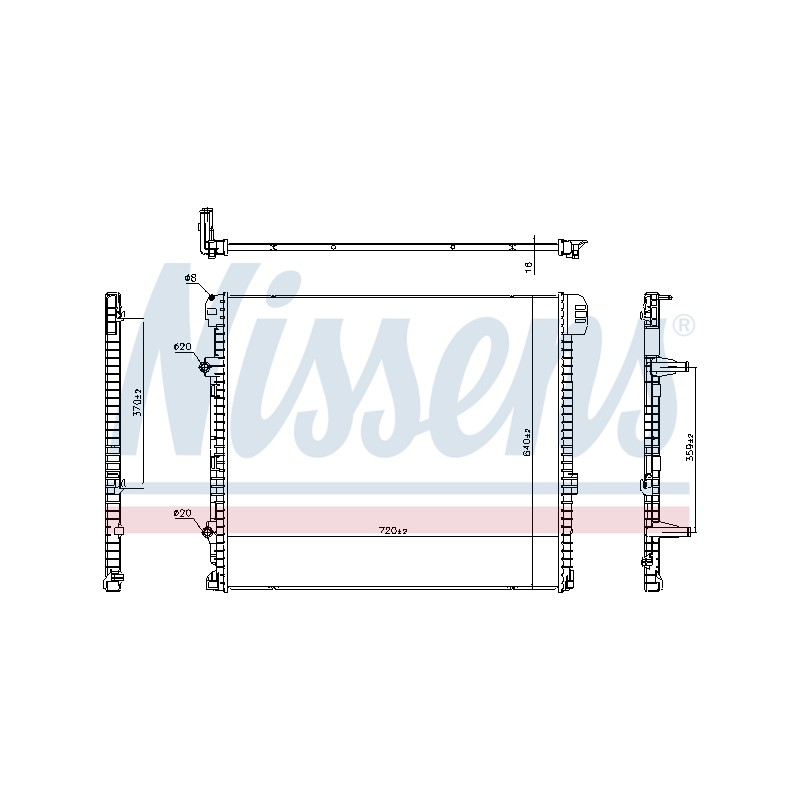 Radiateur Refroidissement Moteur Pour VW Crafter Grand California Camper MAN TGE