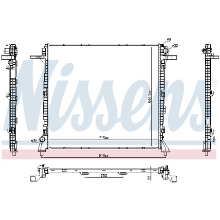 Radiateur Refroidissement Moteur Pour VW Crafter Grand California Camper MAN TGE