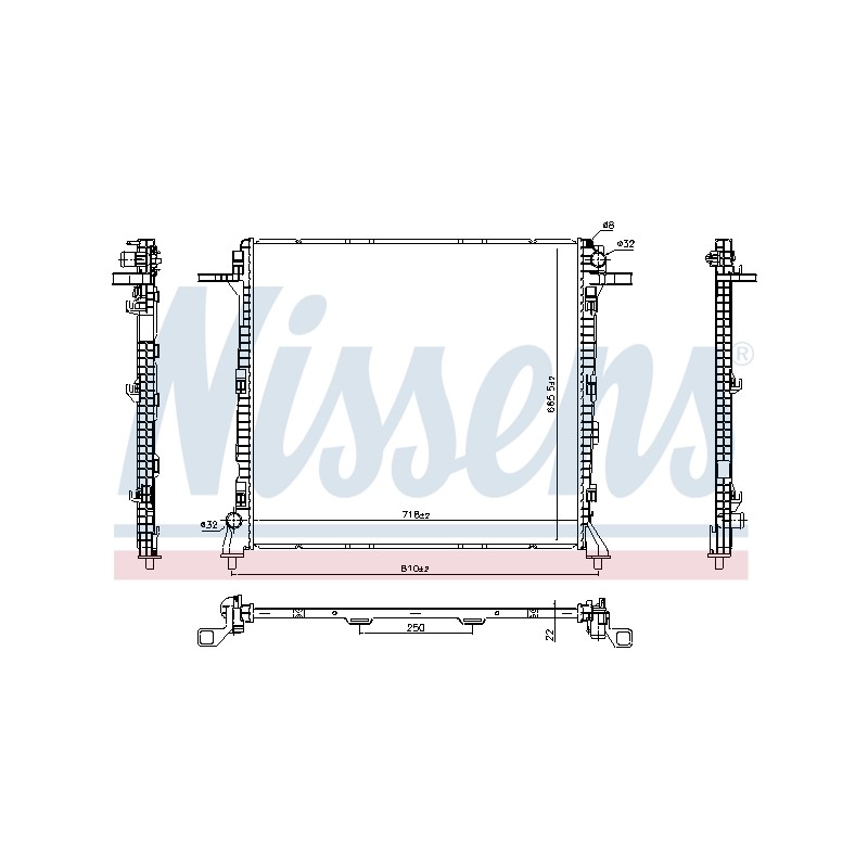 Radiateur Refroidissement Moteur Pour VW Crafter Grand California Camper MAN TGE