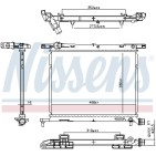 Radiateur Refroidissement Moteur Pour Fiat 500 C Panda Lancia Ypsilon