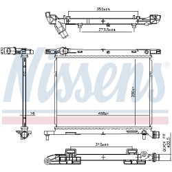 Radiateur Refroidissement Moteur Pour Fiat 500 C Panda Lancia Ypsilon