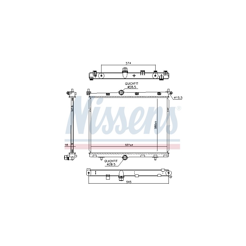 Radiateur Refroidissement Moteur Pour Peugeot Opel Fiat Alfa Romeo 1663937780