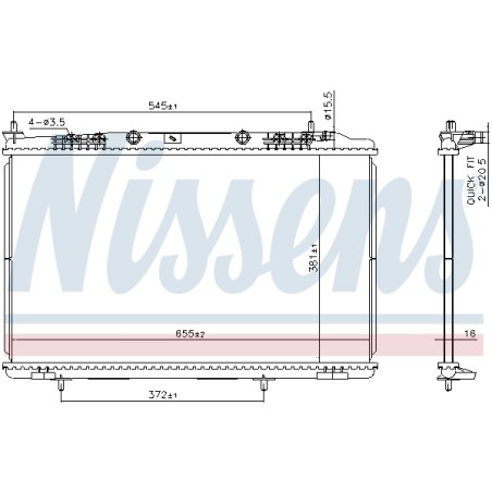Radiateur Refroidissement Moteur Pour Peugeot Opel Fiat Alfa Romeo 1680409080