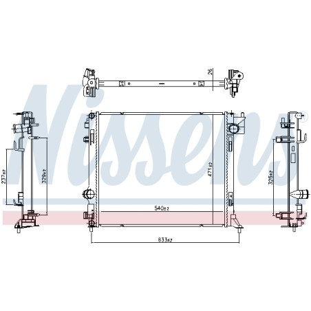 Radiateur Refroidissement Moteur Pour Renault Austral Espace V Kadjar Nissan