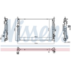 Radiateur Refroidissement Moteur Pour Opel Grandland X Vauxhall Grandland X