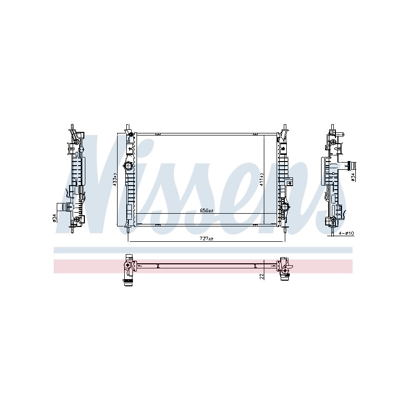 Radiateur Refroidissement Moteur Pour Opel Grandland X Vauxhall Grandland X