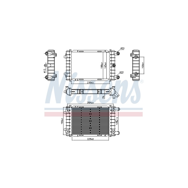 Radiateur Refroidissement Moteur Pour VW Touareg Audi Q7 Q8