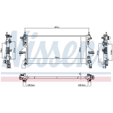 Radiateur Refroidissement Moteur Pour Fiat Ducato 52179695