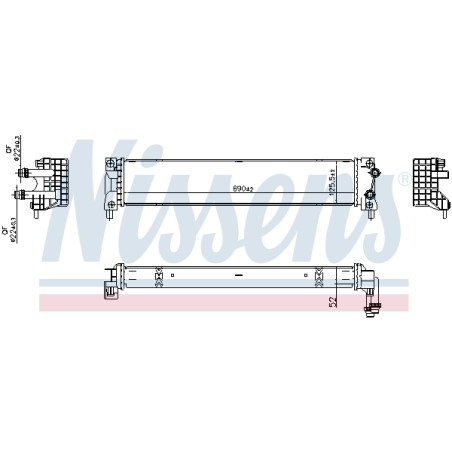 Radiateur Refroidissement Moteur Pour VW Sharan Seat Alhambra 7N0121253C