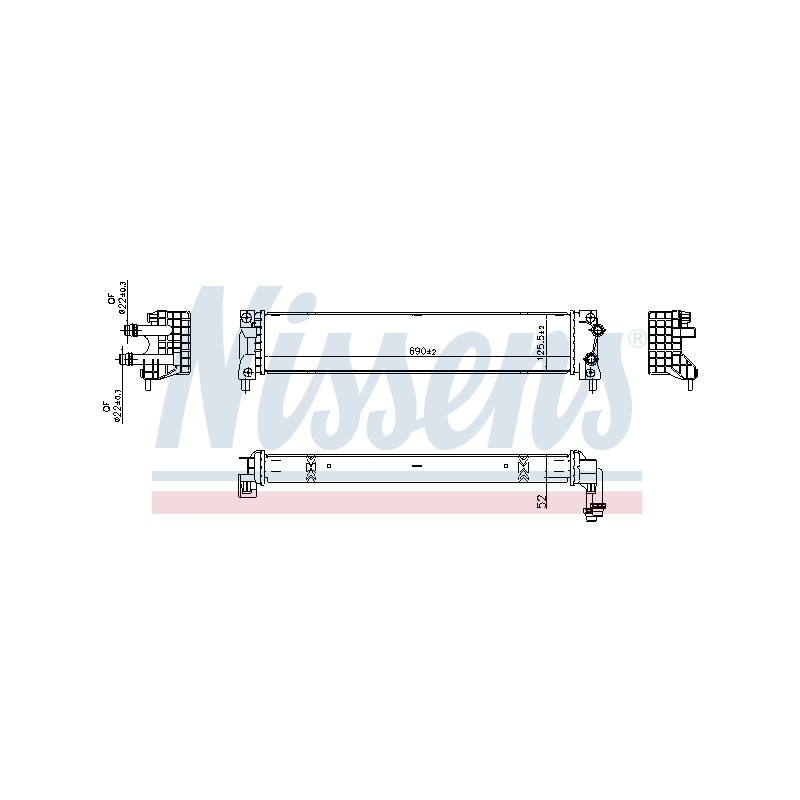 Radiateur Refroidissement Moteur Pour VW Sharan Seat Alhambra 7N0121253C
