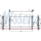 Radiateur Refroidissement Moteur Pour Ford Transit 2427785 KK218C342CA
