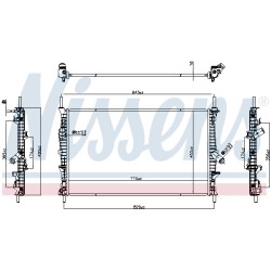 Radiateur Refroidissement Moteur Pour Ford Transit 2427785 KK218C342CA