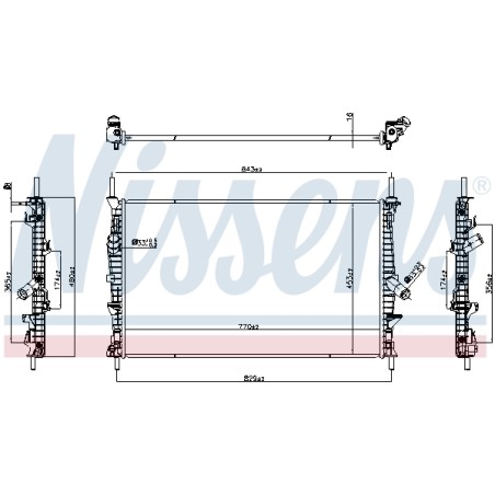 Radiateur Refroidissement Moteur Pour Ford Transit 2427785 KK218C342CA