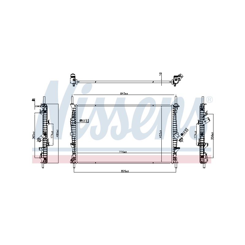 Radiateur Refroidissement Moteur Pour Ford Transit 2427785 KK218C342CA